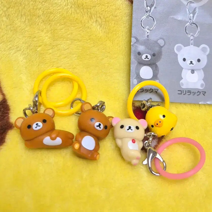 [BUNJANG] San-X Rilakkuma, Korilakkuma, Kiiroitori Gacha Charm Figure Bundle Set / (일괄)산엑스 리락쿠마 코리락쿠마 키이로이토리 메지루시 키링 피규어 가챠