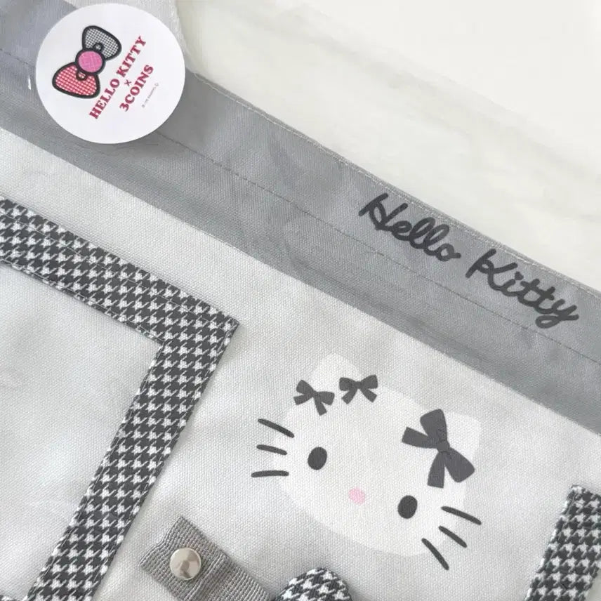 [BUNJANG] 3COINS Hello Kitty Wall Pocket - Black Ribbon / 헬로키티 쓰리코인 3COINS 월포켓 정품 블랙리본키티