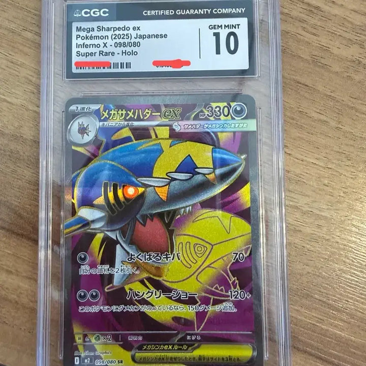 [BUNJANG] Pokemon Card Mega Sharkd ex Super Rare CGC 10 / CGC10 포켓몬카드 메가 샤크드 ex 슈퍼레어