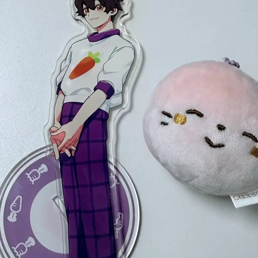 [BUNJANG] Pixelty 10th Anniversary Hwang Su-hyun Acrylic &amp; Sticky Rice Cake Keychain Bundle Set / 탈덕처분 ) 픽셀리 뜰팁 10주년 황수현 아크릴 + 찹쌀떡 키링