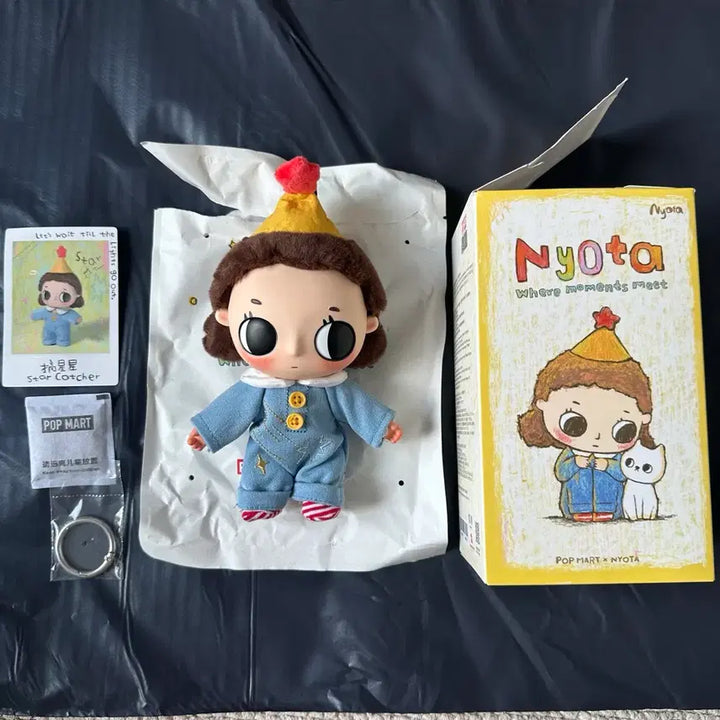 [BUNJANG] Pop Mart Nyota Little Moments Plush Keychain / 정품 새상품)팝마트 뇨타 소소한 순간 인형키링