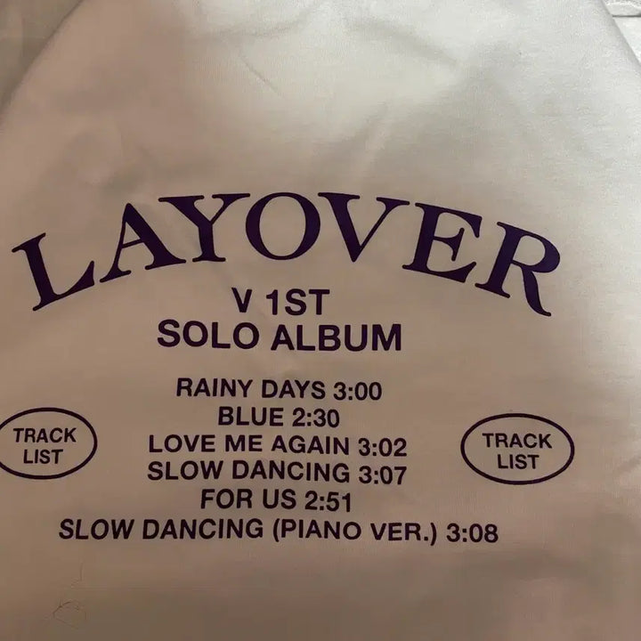 [BUNJANG] BTS V Taehyung Layover T-Shirt (L) / BTS 방탄 뷔 V 태형 layover 티셔츠 (L)