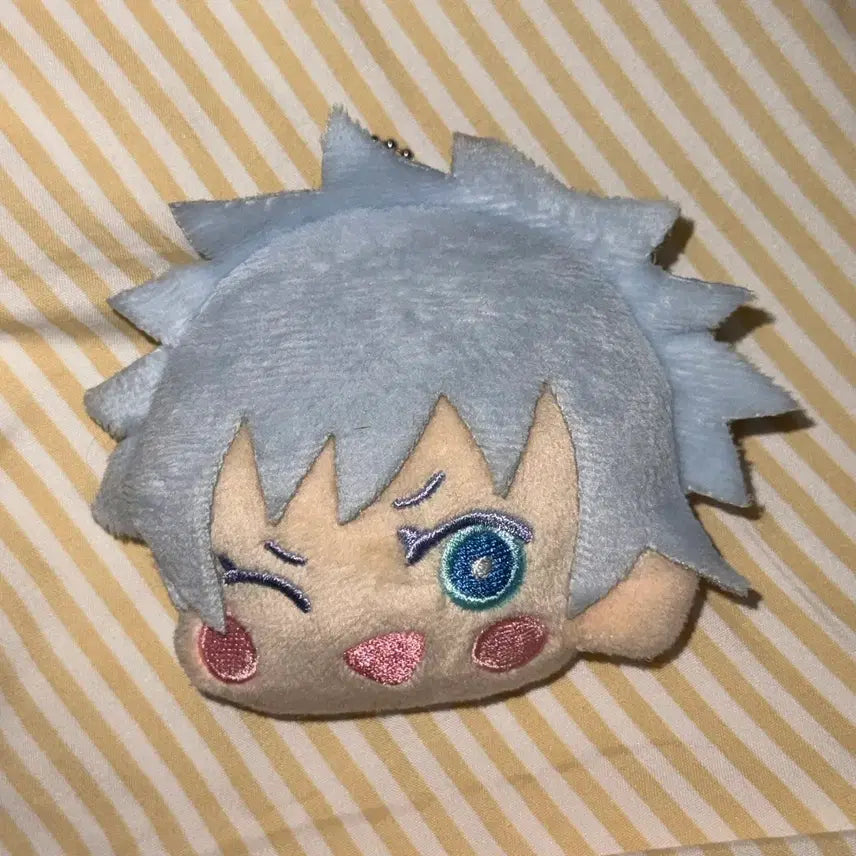 [BUNJANG] Jujutsu Kaisen Gojo Plush Coin Pouch Keychain / 주술회전 고죠 모후모후 동전지갑 키링