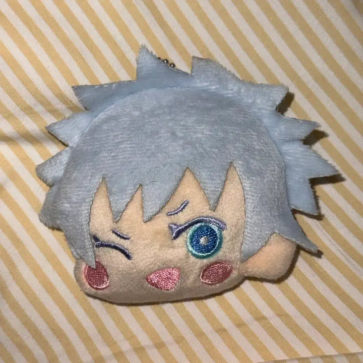 [BUNJANG] Jujutsu Kaisen Gojo Plush Coin Pouch Keychain / 주술회전 고죠 모후모후 동전지갑 키링