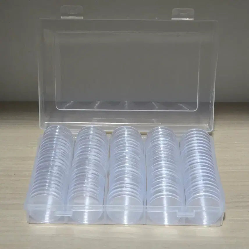 [BUNJANG] Acrylic Coin Holder Case (100 pcs) / 아크릴 동전 홀더 케이스 100개