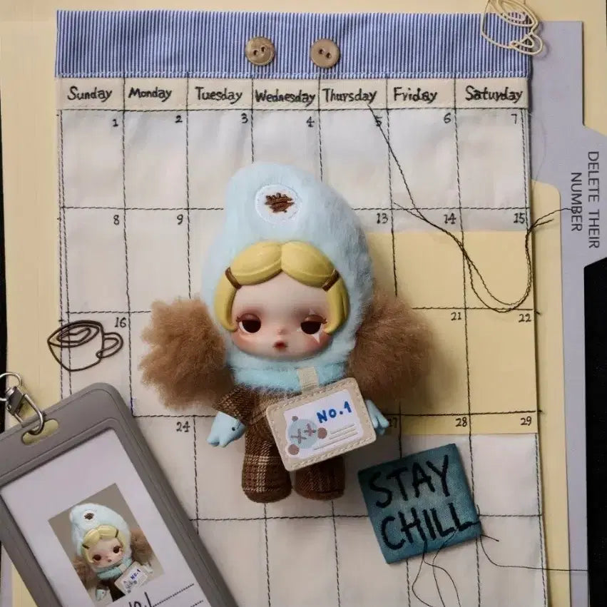 [BUNJANG] Skullpanda Off Mode Series Figure Keyring (Stay Chill) / 스컬판다 off 모드 시리즈 인형 키링 (stay chill)
