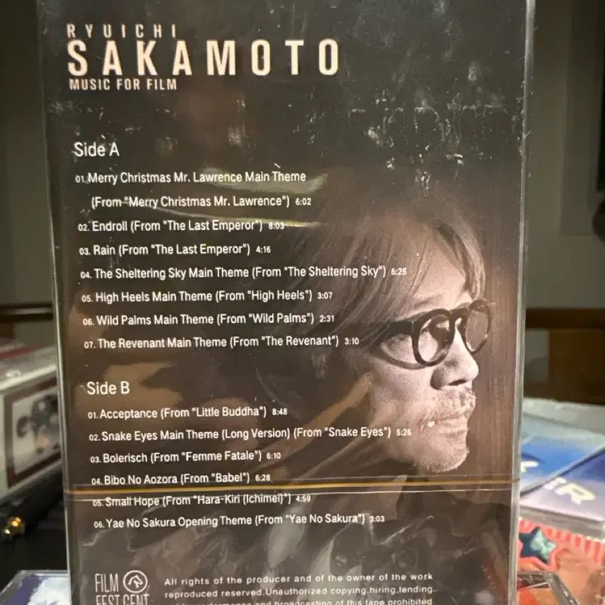 [BUNJANG] Ryuichi Sakamoto MUSIC FOR FILM Limited Edition Cassette Tape / 사카모토 류이치 MUSIC FOR FILM 영화음악 카세트 테이프