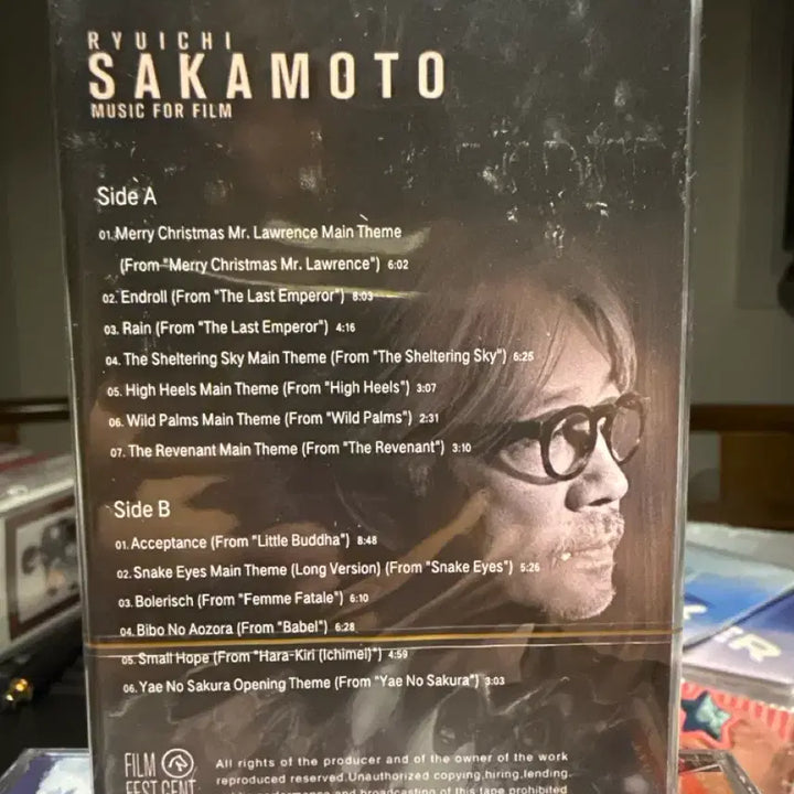 [BUNJANG] Ryuichi Sakamoto MUSIC FOR FILM Limited Edition Cassette Tape / 사카모토 류이치 MUSIC FOR FILM 영화음악 카세트 테이프