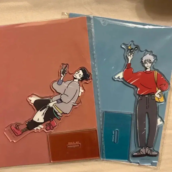 [BUNJANG] Jujutsu Kaisen Gojo Satoru &amp; Geto Suguru JoJo Town Ending Collaboration Acrylic Standee Bundle Set (Sealed) / 오늘만3.6/일괄 미개봉 새상품)주술회전 조조타운 엔딩 콜라보 게토 고죠 아크릴