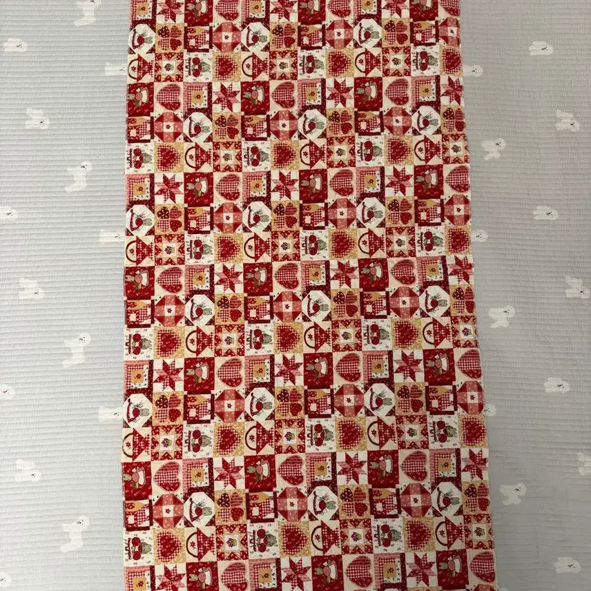 [BUNJANG] Sanrio Marron Cream Quilted Fabric / [고전원단] 산리오 마론크림 퀼팅 누빔 원단