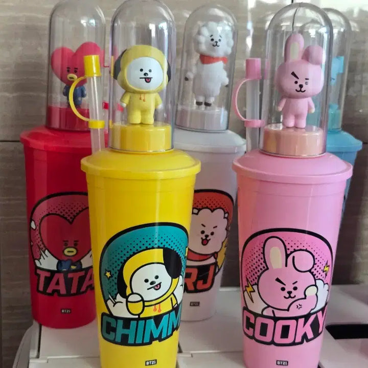 [BUNJANG] BT21 Character CGV Tumbler Cup Bundle Set / (일괄) BT21 캐릭터 CGV 텀블러 컵