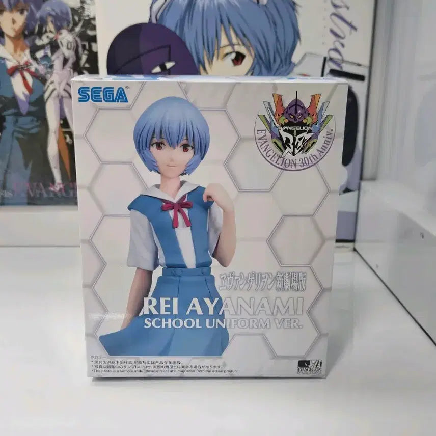 [BUNJANG] Evangelion Sega Ayanaami Rei School Uniform Version Figure / 에반게리온 세가 아야나미 레이 교복 버전 피규어