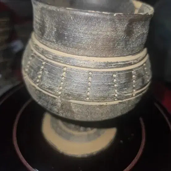 [BUNJANG] Silla-Gaya Style Spiral Handle Cup Reproduction / 신라.가야 토기 양식 와권형 손잡이잔 현대 재현품 11.5cm