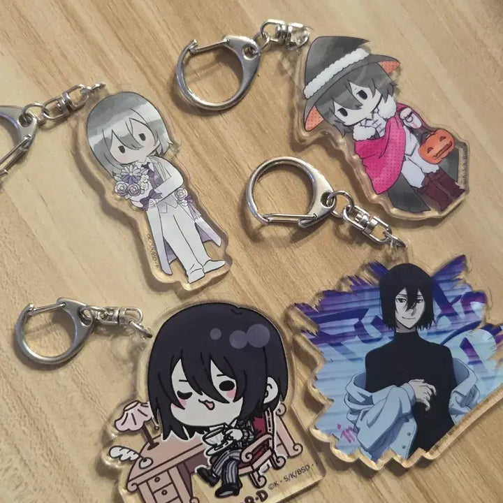 [BUNJANG] Bungo Stray Dogs Fyodor Keyring Bundle Set / 문스독 표도르 키링 일괄