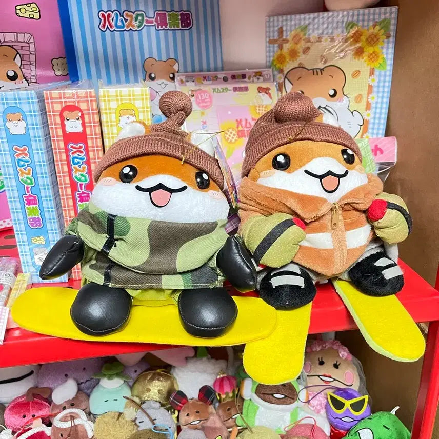 [BUNJANG] Hamster Club Ski Board Set 2 Types Dolls / 일괄가격]고전 햄스터클럽 스키보드 2종 인형