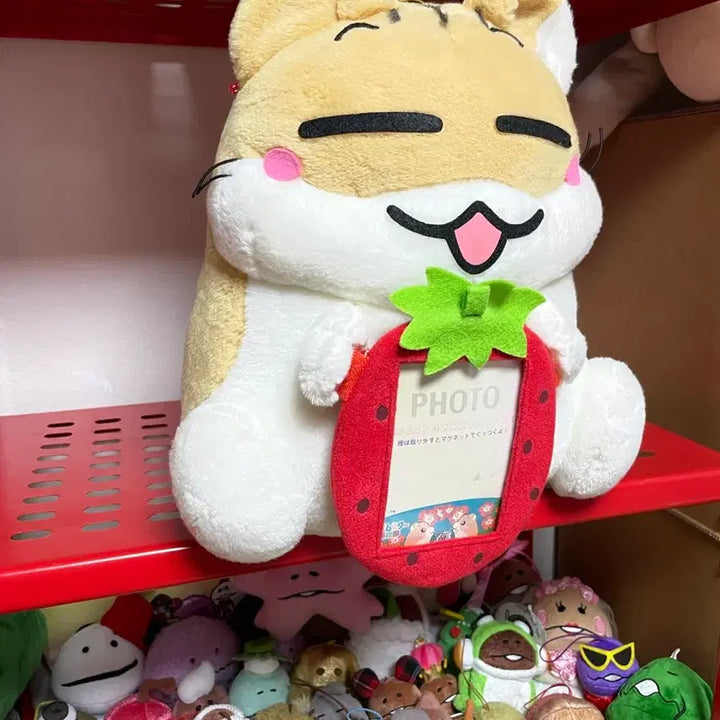 [BUNJANG] Hamster Club Hamtori Strawberry Frame Doll / 대형]햄스터클럽 햄토리 딸기 액자 인형
