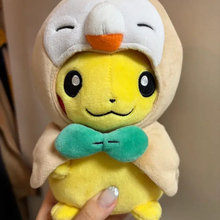 [BUNJANG] Pokemon Center Poncho Chu Rowlet Plush / 포켓몬센터 판초츄 나몰빼미 인형