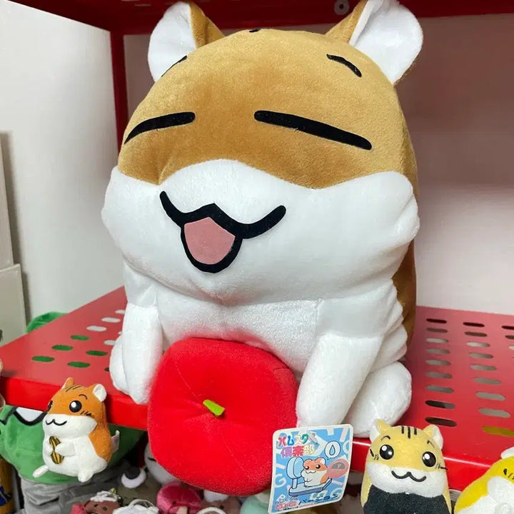 [BUNJANG] Large Apple Hamster Club Plush Doll / 대형 사과 햄스터클럽 인형