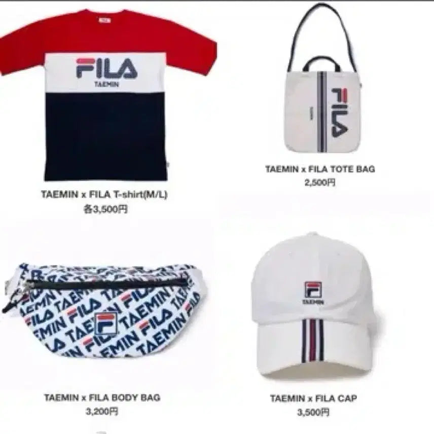 [BUNJANG] Taemin Fila T-Shirt (Size M) / 태민 휠라 티셔츠