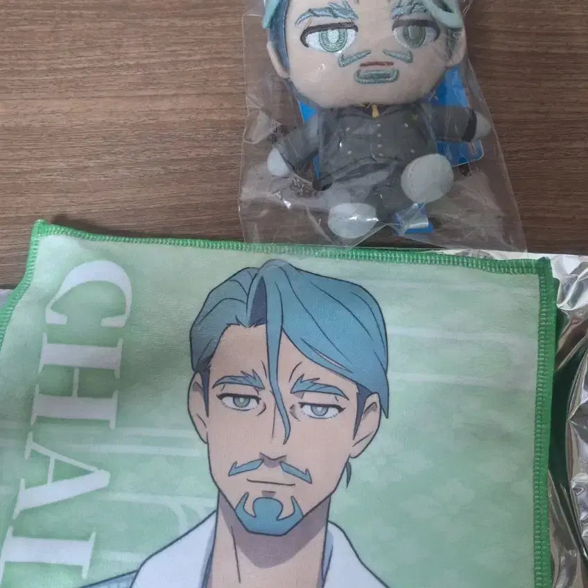 [BUNJANG] G.C.U.X. Charia Bull Chibi Nui &amp; Rakuspa Collaboration Towel Bundle Set / 지쿠악스 샤리아 불 치비누이 + 라쿠스파 콜라보 타월 일괄