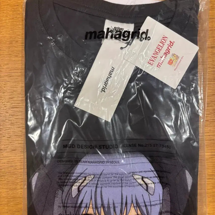 [BUNJANG] Evangelion Mashin Hero Wataru Mahgrid Collaboration T-Shirt Charcoal XL / 에반게리온 마하그리드 반팔 XL 챠콜