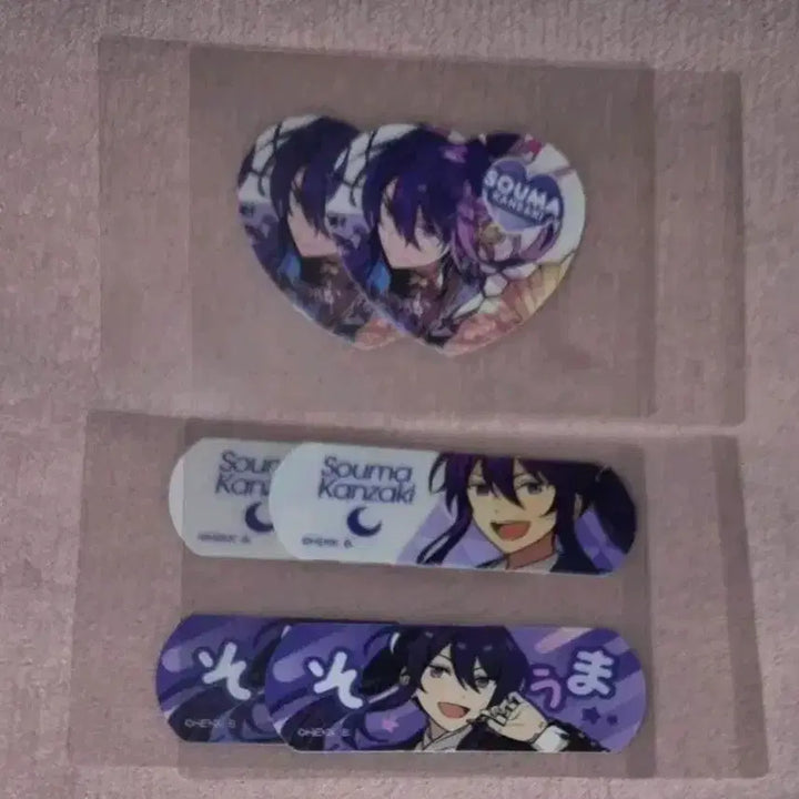 [BUNJANG] Ensemble Stars! Kurenai Sōma Band-Aid Charm Aide Sticker Bundle Set (4 pcs) / 일괄) 앙스타 홍월 소마 반창고 밴드 참에이드 스티커 4개