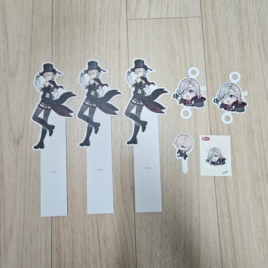 [BUNJANG] Genshin Impact Cafe Character Food Stand Linen Bundle Set / 원신 카페 리니 캐릭터 푸드스탠드 + 빨대픽 굿즈