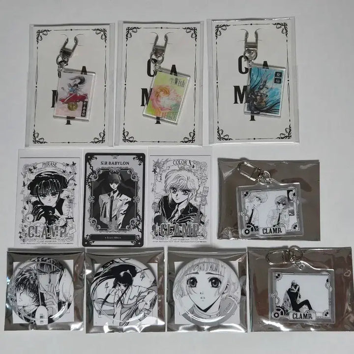 [BUNJANG] CLAMP Exhibition Goods Bundle Set (11 items) - Tokyo Babylon, etc. / 클램프전 굿즈 11종 일괄 판매 엑스 도쿄바빌론 등