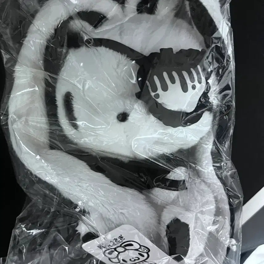 [BUNJANG] Gloomy Bear Universal Rabbit Eye Patch Plush White / 범용토끼 아이패치 글루미베어 인형 화이트 고스펑크