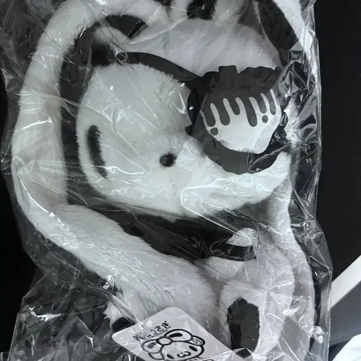 [BUNJANG] Gloomy Bear Universal Rabbit Eye Patch Plush White / 범용토끼 아이패치 글루미베어 인형 화이트 고스펑크