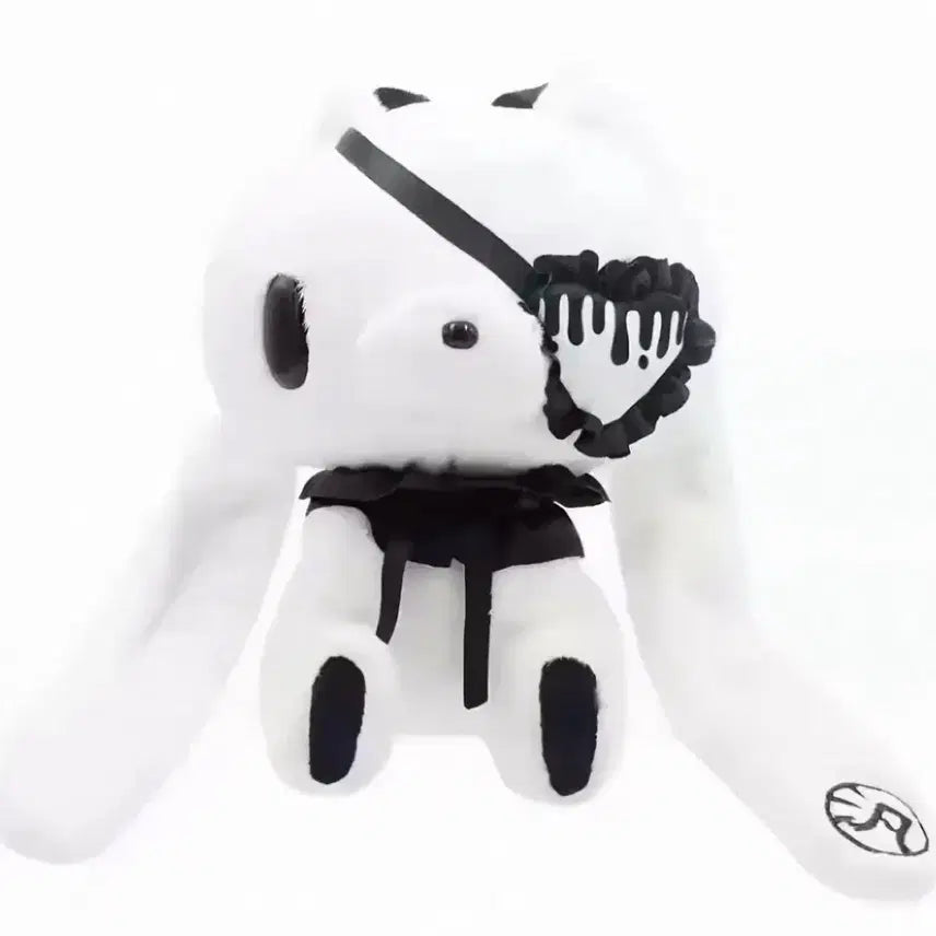 [BUNJANG] Gloomy Bear Universal Rabbit Eye Patch Plush White / 범용토끼 아이패치 글루미베어 인형 화이트 고스펑크