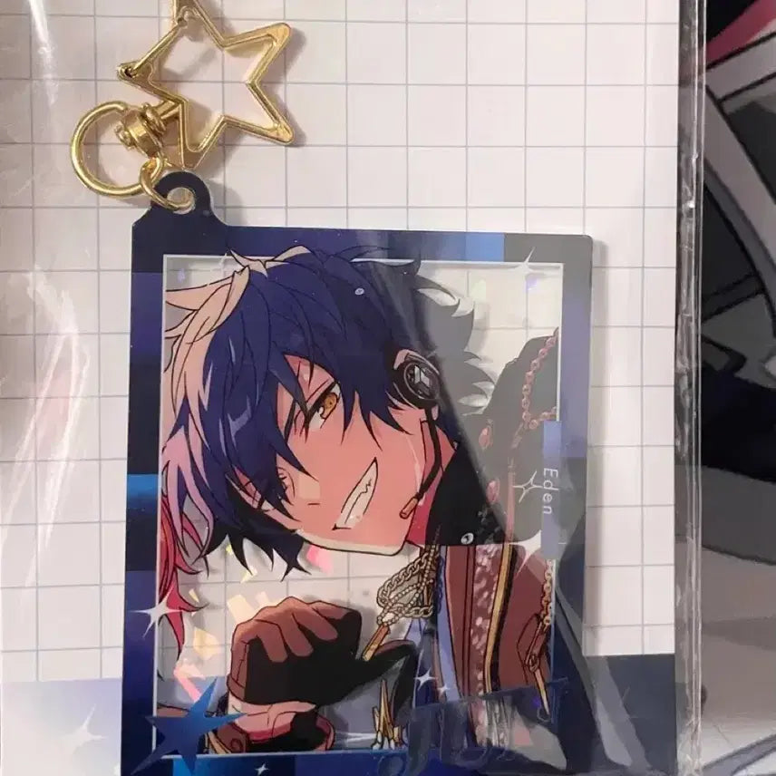[BUNJANG] Ensemble Stars! Jun Sazanami Hologram Acrylic Keychain / 앙스타 사자나미 쥰 홀로그램 아크릴 키홀더 키링 프세카 퓨전 콜라보 에덴