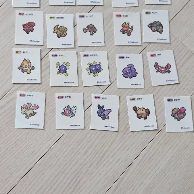 [BUNJANG] Pokemon Pixel Seal Mime Jr. / Mewtwo Exchange / 포켓몬 픽셀 씰 교환