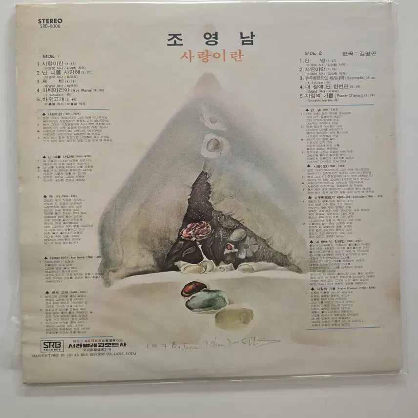 [BUNJANG] Jo Young Nam Sarangiran LP / 조영남 사랑이란LP / NM