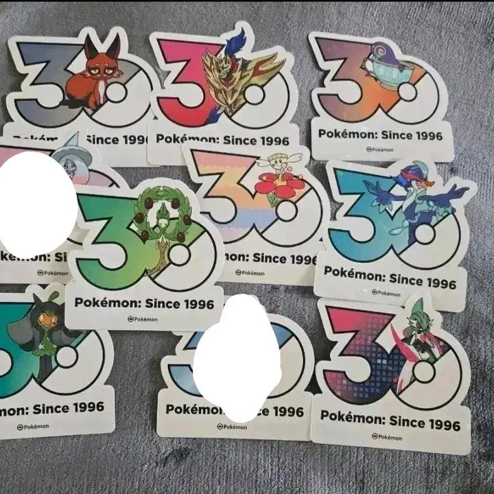 [BUNJANG] Pokemon 30th Anniversary Stickers (Bulk) / 170장 이상 보유! 포켓몬 30주년 스티커 개당 2,000원