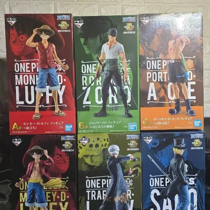 [BUNJANG] One Piece Ichiban Kuji Master Stars Piece Figure Set (Luffy, Zoro, Ace, Law, Sabo) - Sealed / (번장최저가미개봉)원피스 제일복권 일본내수용 마스터라이즈 피규어 루피/조로/에이스/로우/사보 세트