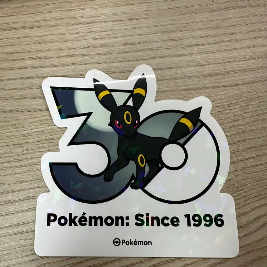 [BUNJANG] Pokemon 30th Anniversary Random Sticker Pack - Umbreon / 포켓몬 30주년 랜덤 스티커 팩 블래키 1개