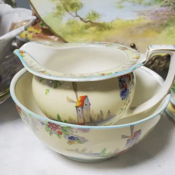 [BUNJANG] Gredinley Antique Creamer and Sugar Set / 앤틱 크리머와 슈거