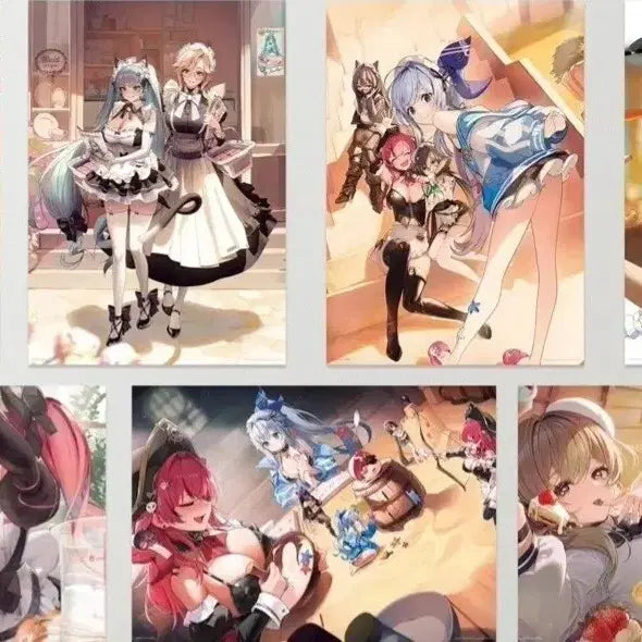 [BUNJANG] Nikke Maid Valentine Illustration Poster Set / 니케 메이드 발렌타인 일러스트 포스터 세트 팝니다!!