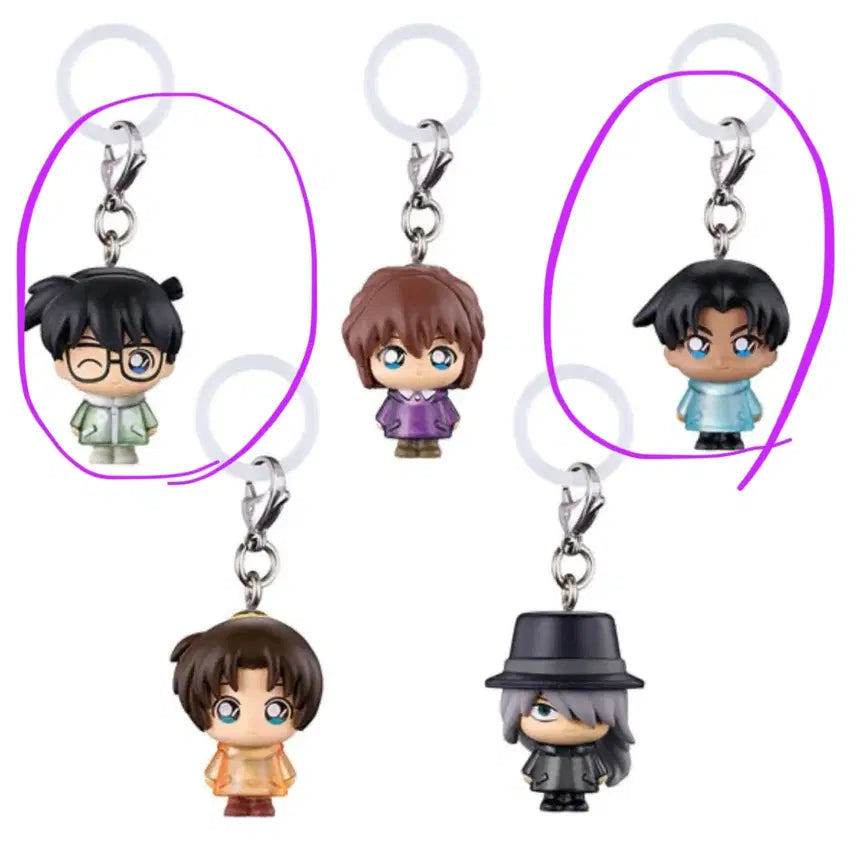 [BUNJANG] Detective Conan Mejirushi "Conan &amp; Heiji" Set / 명탐정코난 메지루시 코난&amp;하인성(핫토리)