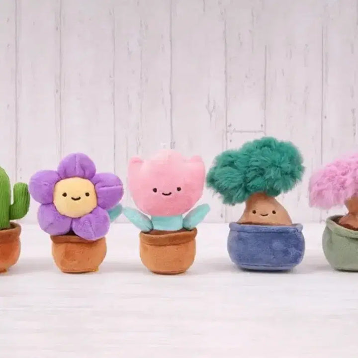 [BUNJANG] Nikorino Plant Plush Keychain / 니코리노 식물 봉제 인형 랜덤 가챠 키링