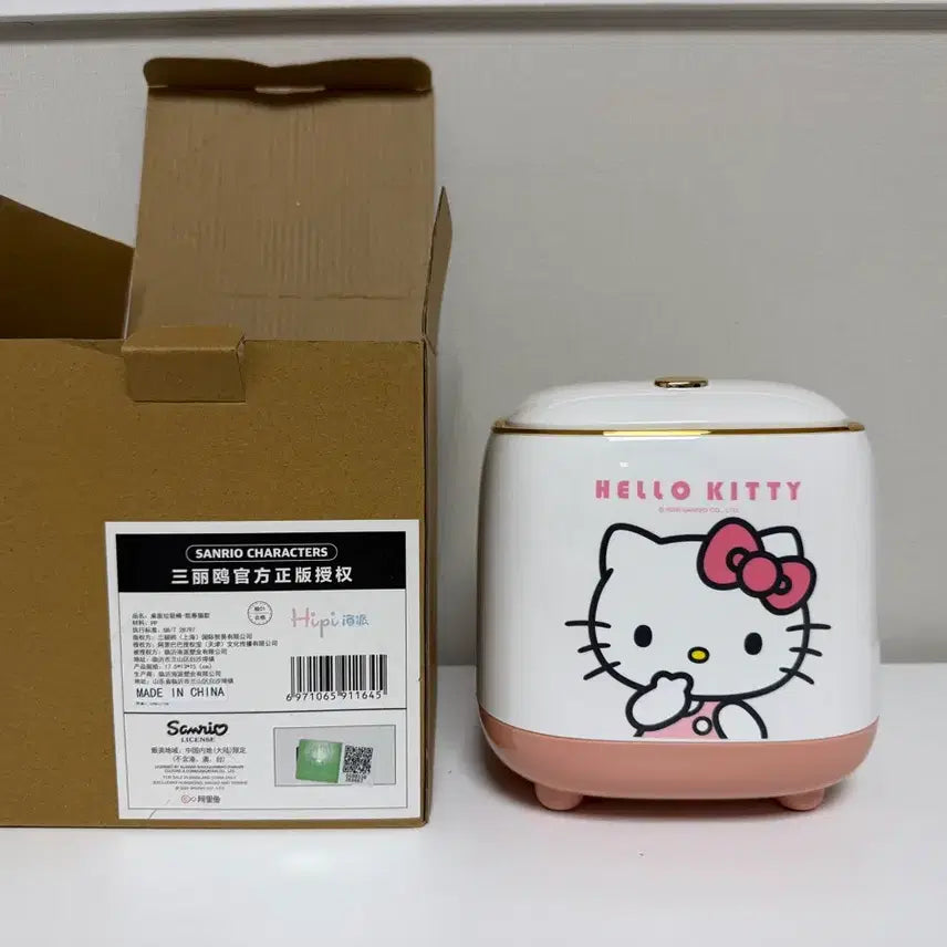 [BUNJANG] Hello Kitty Mini Vanity Trash Can / 헬로키티 미니 화장대 책상 휴지통