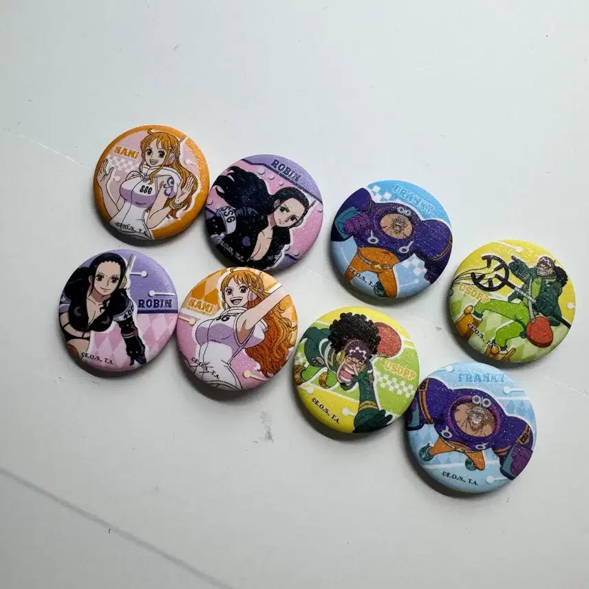 [BUNJANG] MINISO One Piece Mini Badges Bundle Set / 미니소 원피스 미니 뱃지 일괄