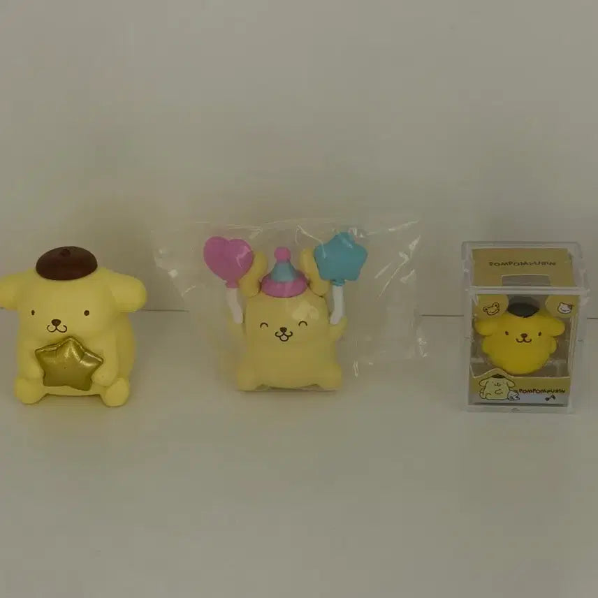 [BUNJANG] Sanrio Pompompurin Figure 3-Type Set / 산리오 폼폼푸린 피규어 3종 세트