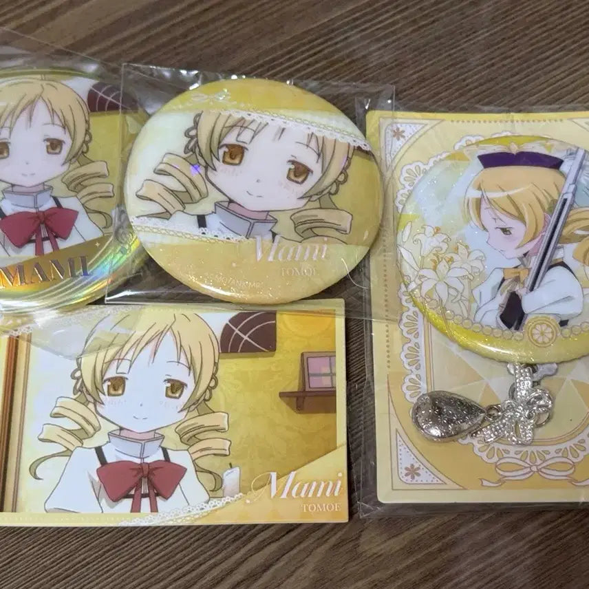 [BUNJANG] Madoka Magica Tomoe Mami Can Badge Bundle Set / 마마마 토모에 마미 캔뱃지 일괄