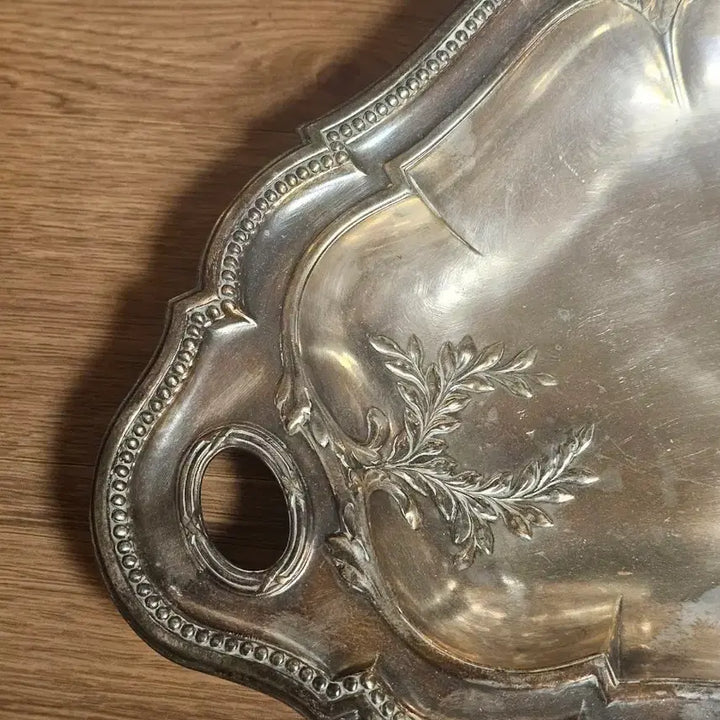 [BUNJANG] Antique Silverplate Decorative Tray France / 앤틱 장식 트레이 실버플레이트 프랑스