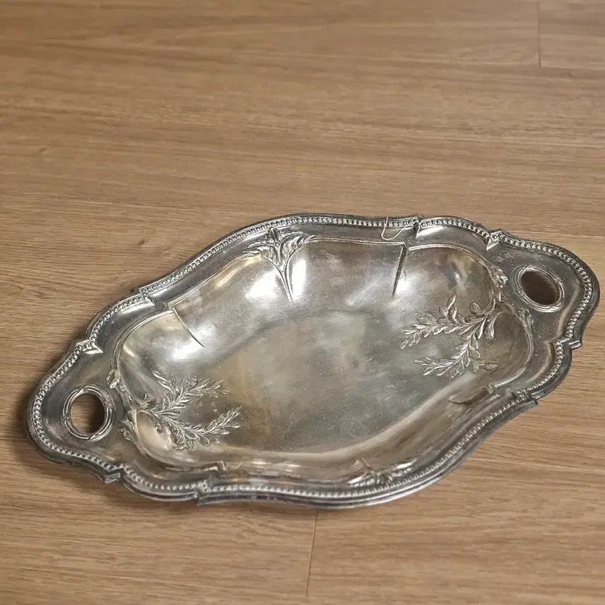 [BUNJANG] Antique Silverplate Decorative Tray France / 앤틱 장식 트레이 실버플레이트 프랑스