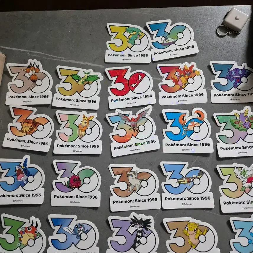[BUNJANG] Pokemon 30th Anniversary Sticker / 포켓몬 30주년 스티커
