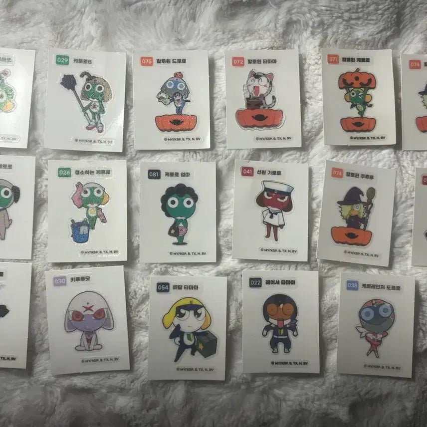 [BUNJANG] Sgt. Frog Keroro Tteokbokki Stickers / 개구리 중사 캐로로 띠부띠부씰 스티커