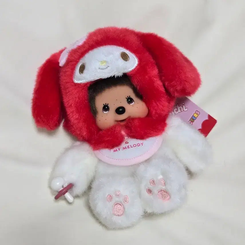 [BUNJANG] Monchhichi Sanrio My Melody Plush / 몬치치 산리오 마이멜로디